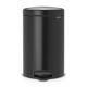 NewIcon Pedal Bin - 12 litre - Matt Black