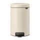 NewIcon Pedal Bin - 12 litre - Soft Beige