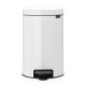 NewIcon Pedal Bin - 12 litre - White