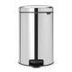 NewIcon Pedal Bin - 20 litre - Brilliant Steel