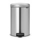 NewIcon Pedal Bin - 20 litre - Matt Steel