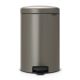 NewIcon Pedal Bin - 20 litre - Platinum