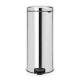 NewIcon Pedal Bin - 30 litre - Brilliant Steel