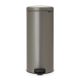 NewIcon Pedal Bin - 30 litre - Platinum