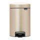 NewIcon Pedal Bin - 3 litre - Metallic Gold
