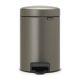 NewIcon Pedal Bin - 3 litre - Platinum