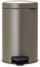 Brabantia 113628 Pedal Bin Newicon With Plastic Inner Bucket, 12 Litre - Platinum