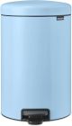 Brabantia - NewIcon Pedal Bin 20L - Medium Waste Bin for Kitchen or Bedroom - Soft Closing Lid - Light Pedal Operation - with Removable Inner Bucket - Non-Slip Base - Dreamy Blue - 29 x 38 x 47 cm