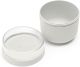 Brabantia - Make & Take Breakfast Bowl 0.5L - with Screw-On Ingredients Container (180 ml) - Leakproof - Large Opening - Suitable for Freezer - Dishwasher & Microwave Safe - Light Grey