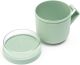 Brabantia - Make & Take Soup Mug 0.6L - with Screw-On Toppings Container (180 ml) & Handle - Leakproof - Large Opening - Suitable for Freezer - Dishwasher & Microwave Safe - Jade Green