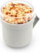 Brabantia - Make & Take Soup Mug 0.6L - with Screw-On Toppings Container (180 ml) & Handle - Leakproof - Large Opening - Suitable for Freezer - Dishwasher & Microwave Safe - Light Grey