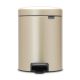 NewIcon Pedal Bin - 5 litre - Metallic Gold