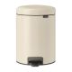 NewIcon Pedal Bin - 5 litre - Soft Beige