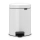 NewIcon Pedal Bin - 5 litre - White