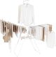 Brabantia HangOn Drying Rack, 25 metre with Hanging Rod, Fresh White - 22.5 kg Maximum Load - with Adjustable Wings, Child Lock and 8 Hanger Hooks - Drying Platform for Delicate Laundry
