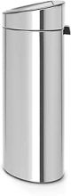 Brabantia 114809 Touch Bin New, 10 Gallon Matt Steel Fingerprint Proof