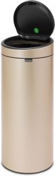 Brabantia 30L Kitchen Touch Bin New Removable Lid, Soft-Touch Open, Easy Clean Rubbish Waste Bin + Free Bin Bags,Metallic Gold,30L,304507
