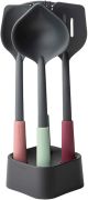 Brabantia Tasty+ Kitchen Utensils Set Plus Stand, Mixed Colours