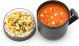 Brabantia - Make & Take Soup Mug 0.6L - with Screw-On Toppings Container (180 ml) & Handle - Leakproof - Large Opening - Suitable for Freezer - Dishwasher & Microwave Safe - Dark Grey