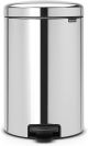 Brabantia 114267 Pedal Bin newIcon with Metal Inner Bucket, 20 Litre - Brilliant Steel