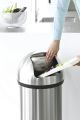 Brabantia Push Bin With Swing Lid, 60 Litre - Matt Steel