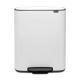 Bo Pedal Bin - White - 60 litre