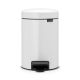NewIcon Pedal Bin - 5 litre - White