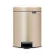 NewIcon Pedal Bin - 3 litre - Metallic Gold