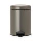 NewIcon Pedal Bin - 3 litre - Platinum