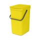 Sort & Go Waste Bin - 12 litre - Yellow