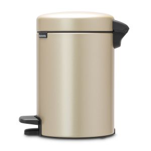 NewIcon Pedal Bin - 3 litre - Metallic Gold