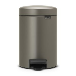 NewIcon Pedal Bin - 3 litre - Platinum
